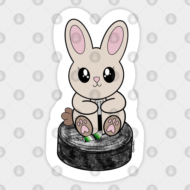 Puck Bunny (Aromantic / Aro) Sticker by jberoldart